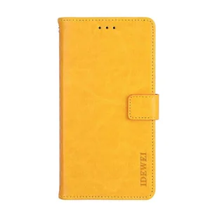 Skórzane etui na telefon idewei do Nokia C30 Żółty - Etui i futerały do telefonów - miniaturka - grafika 1