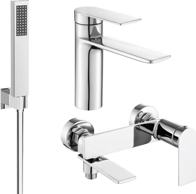 Mexen Zero R02 zestaw wannowy, chrom - 71103R02-00