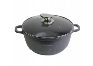 Kamille Solidny garnek granitowy z pokrywką 4,5L 4425 - Garnki - miniaturka - grafika 1