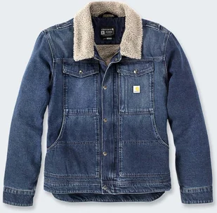 Kurtka Jeansowa Carhartt Denim Sherpa Beech - Kurtki męskie - miniaturka - grafika 1