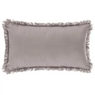 Atmosphera Poduszka dekoracyjna do salonu sypialni poducha ozdobna z frędzlami szara 30 x 50 cm B07TY573V8 - Poduszki dekoracyjne - miniaturka - grafika 1