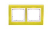 Klawisze i ramki - Kontakt Simon SIMON S.A. Ramka 2 Nature-Szkło, LIMONKOWY SORBET, IP20/IP44 - miniaturka - grafika 1