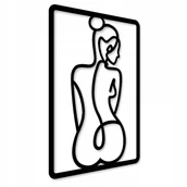 Dekoracje domu - OBRAZ TRYPTYK OBRAZY DO SALONU DEKORACJA ŚCIENNA OBRAZ AŻUROWY KOBIETA - miniaturka - grafika 1