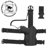 Kabury i pokrowce - Panel taktyczny TCT-03B99 do kabur FB POLICJA + smycz taktyczna PS-3 - miniaturka - grafika 1