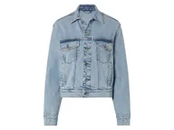 Kurtki damskie - esmara® Kurtka jeansowa damska, oversize (44, Niebieski) - miniaturka - grafika 1