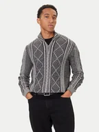 Swetry męskie - Guess Sweter M5BR44 Z2ZK2 Szary Regular Fit - miniaturka - grafika 1