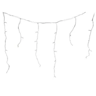 Oświetlenie świąteczne - Lampki zewnętrzne sople 200 LED flash zimny biały / niebieski na transformator z dodatkowym gniazdem 0,7 x 12 m Cortina - miniaturka - grafika 1