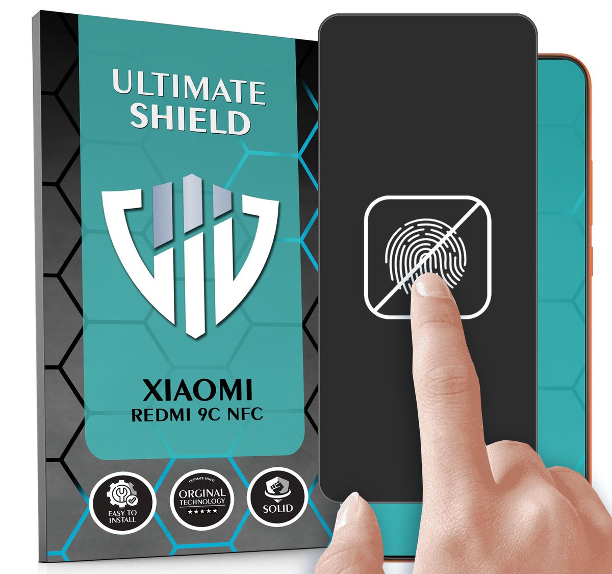 FOLIA DO XIAOMI REDMI 9C NFC HYDROŻELOWA MATOWA BRAK ODCISKÓW CAŁY EKRAN 5D