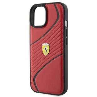 Etui Ferrari Twist Metal Logo na iPhone 15 - czerwone - Etui i futerały do telefonów - miniaturka - grafika 6