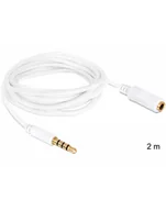 Akcesoria do tabletów i e-booków - Delock Przedłużacz kabla Apple Audio Jack M/F 4PIN 2m 84482 - miniaturka - grafika 1
