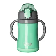 Shakery i bidony sportowe - Mini bidon termiczny GREEN - miniaturka - grafika 1