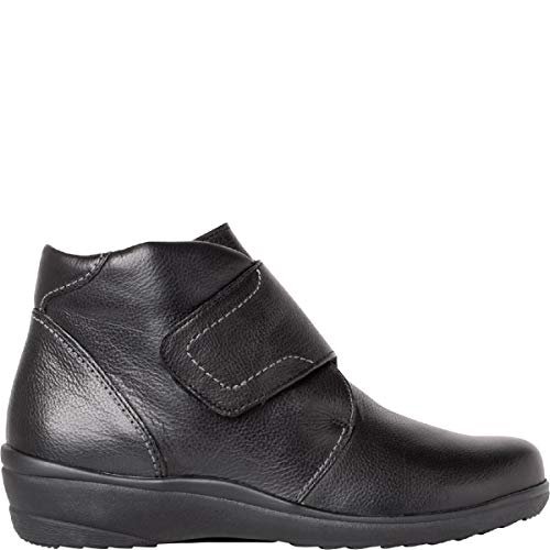 Ganter HILDE Wide H damskie botki, czarny - Czarny czarny 0100-43 EU Weit