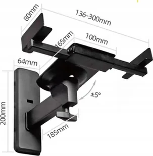 Art SPEAKER HOLDER clamping black 20kg 2 pcs. G-10 - Głośniki - stojaki i akcesoria - miniaturka - grafika 1