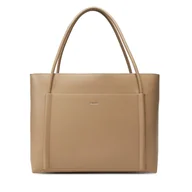 Torebki damskie - Torebka Calvin Klein Ck Linn Large Shopper K60K613109 Beżowy - miniaturka - grafika 1
