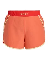 Spodenki damskie - Roxy Spodenki z elastyczną talią BOLD MOVES 2.0 SZORTY Młode Damskie Pomarańczowe XXL - miniaturka - grafika 1