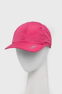Czapki damskie - CMP czapka kolor różowy z nadrukiem - grafika 1