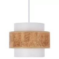 Lampy sufitowe - Wisząca lampa Cork 31-18113 Candellux zwis biały beżowy - miniaturka - grafika 1