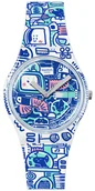 Zegarki męskie - Zegarek Swatch SO28Z702 B-Bot 34mm - miniaturka - grafika 1