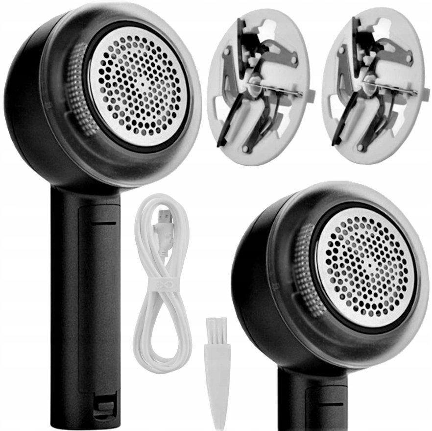 2 x MOCNA PORĘCZNA GOLARKA DO UBRAŃ 1200mAh 6 OSTRZY 5 WAT + PĘDZELEK + KAB