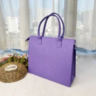 Torebki damskie - TEMU damska torba typu tote w fioletowym kolorze Idealna do codziennego użytku, na zakupy i dla studentek, zapewniająca dużo miejsca na podróże i - miniaturka - grafika 1