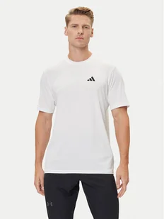 adidas Koszulka techniczna Train Essentials Stretch Training IJ7020 Biały Regular Fit - Koszulki sportowe męskie - miniaturka - grafika 1
