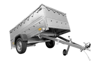Przyczepy - UNITRAILER Przyczepa GARDEN TRAILER 230 KIPP (NEW) z kołem podporowym, burtami bis i pokrowcem płaskim UT004187 - miniaturka - grafika 1