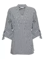 Bluzki damskie - Calvin Klein Bluzka w kolorze biało-czarnym - miniaturka - grafika 1