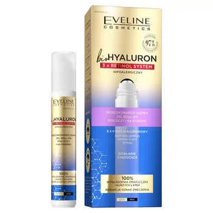 Eveline BIOHYALURON 3XRETINOL Roll-On 15 ml - Kosmetyki pod oczy - miniaturka - grafika 1
