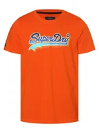 Koszulki męskie - Superdry - T-shirt męski, pomarańczowy - miniaturka - grafika 1