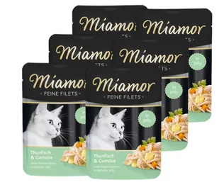 Miamor Feine Filets - mokra karma dla kota filety z tuńczyka z warzywami 6x100g - Mokra karma dla kotów - miniaturka - grafika 1