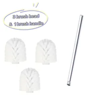 Inne - TEMU Zestaw szczotek toaletowych z 3 końcówkami - Wielofunkcyjna szczotka do czyszczenia łazienki i kuchni, niezbędne środki czystości do domu, - miniaturka - grafika 1