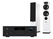 Zestawy stereo - Rotel RA-1572 MkII (czarny)+ Tesi 5 (biały) - miniaturka - grafika 1