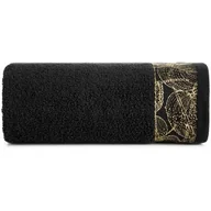 Ręczniki - Ręcznik 50 x 90 Kąpielowy Bawełna Agis 07 Czarny - miniaturka - grafika 1