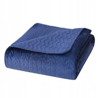 Narzuty - Narzuta 240 x 260 Pikowana Velvet Moxie Granat - miniaturka - grafika 1