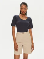 Koszulki i topy damskie - Gant T-Shirt 4203491 Granatowy Slim Fit - miniaturka - grafika 1