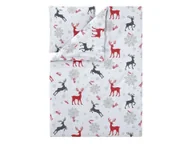 Pościel - LIVARNO® Pościel z polaru, 140 x 200 cm (Renifery/biały) - miniaturka - grafika 1