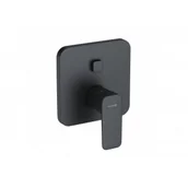 Baterie podtynkowe - Kludi 406593975 PURE&STYLE podtynkowa bateria wannowo-natryskowa do 88011 czarny mat prze$896cznik PUSH&SWITCH - miniaturka - grafika 1