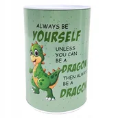 Skarbonki - SKARBONKA METALOWA PUSZKA na pieniądze DO OSZCZĘDZANIA 15CM nieotwierana - miniaturka - grafika 1