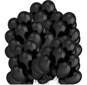 Wesele i ślub - BALONY CZARNE ZESTAW BALONÓW NA ROCZEK URODZINY WESELE ŚLUB DEKORACJE 50SZT - miniaturka - grafika 1