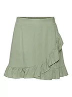 Spódnice - VERO MODA Damska spódnica mini Vmmymilo Hw WVN Ga, Reseda, L - miniaturka - grafika 1
