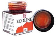 Farby i media malarskie - Farba akwarelowa płynna Talens Ecoline, 311 Vermilion, 30 ml - miniaturka - grafika 1