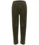 Spodnie damskie - Wygodne welurowe spodnie dresowe Gumka Ciepłe Modne Długie-L - miniaturka - grafika 1