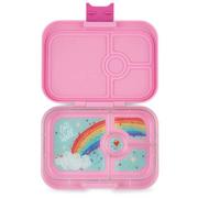 Lunch boxy - Średnia śniadaniówka / lunchbox Yumbox Panino - power pink/rainbow tray - miniaturka - grafika 1