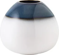 Wazony i flakony - Wazon Lave Home Drop 12,8 cm biało-niebieski - miniaturka - grafika 1