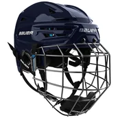 Hokej - Kask hokejowy Bauer RE-AKT 155 Combo Navy Senior M - miniaturka - grafika 1