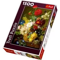 26120 Puzzle  1500 Martwa natura z kwiatami - Pozostałe książki - miniaturka - grafika 1