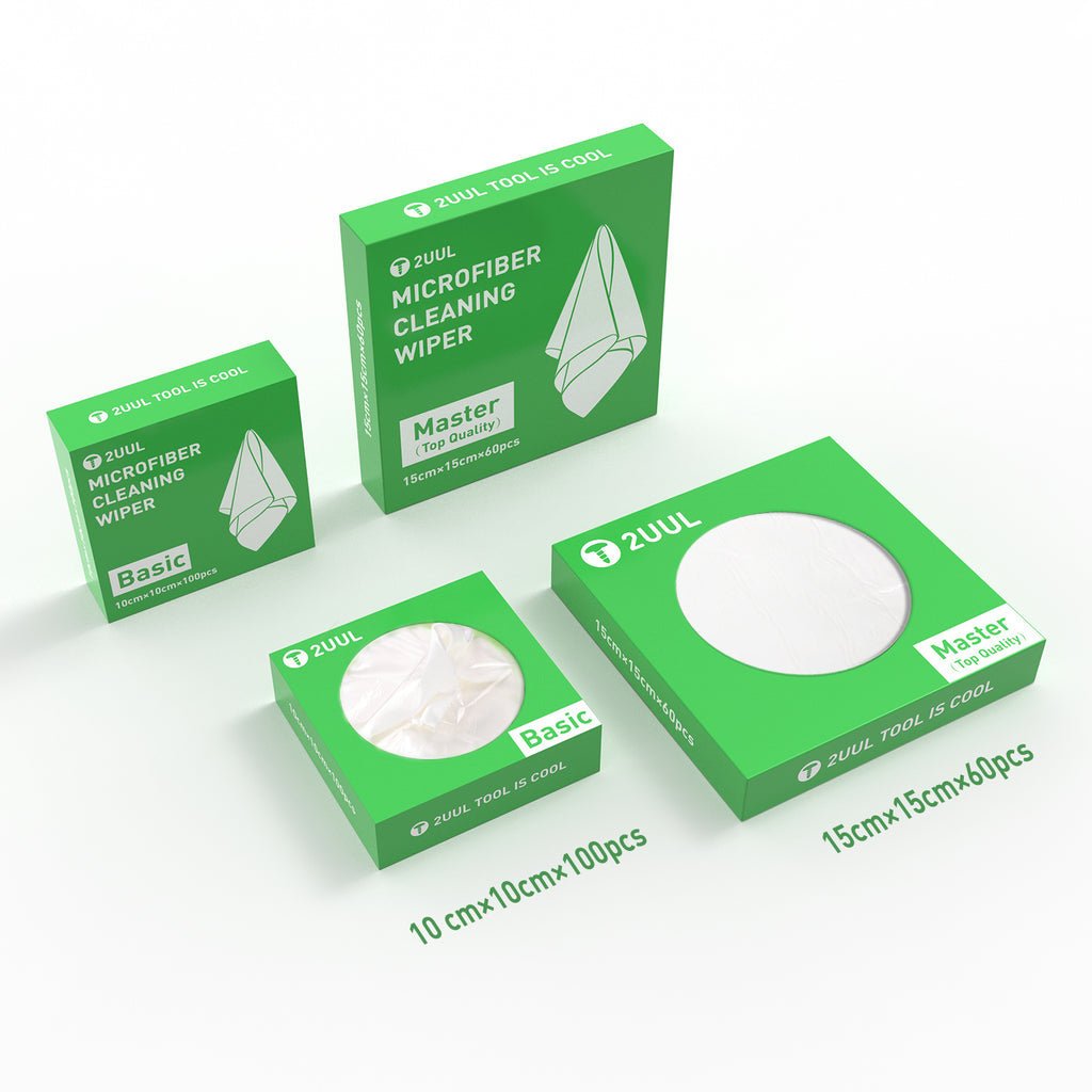 2UUL Materiał / Ściereczka / Czyścik do czyszczenia wyświetlaczy LCD 15cm x 15cm 60 sztuk