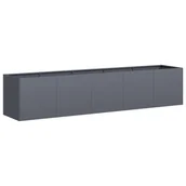 Donice - vidaXL Donica, antracytowa, 200x40x40 cm, stal walcowana na zimno - miniaturka - grafika 1