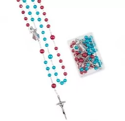 Różaniec Jezus Miłosierny z pudełkiem -8mm - Różańce - miniaturka - grafika 1