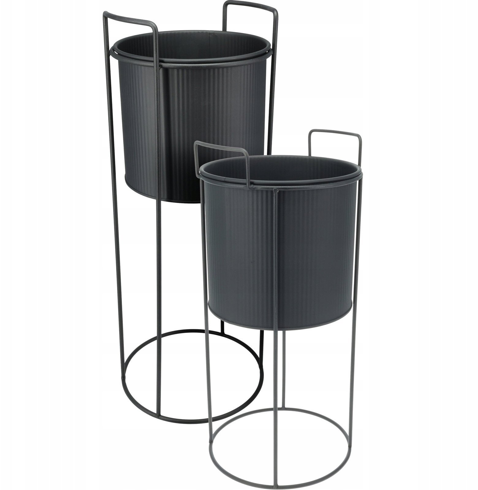 Home Styling Collection Kwietniki metalowe, 2 sztuki